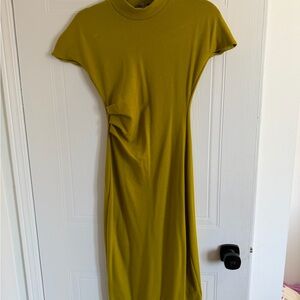 Zara Mustard Midi Dress